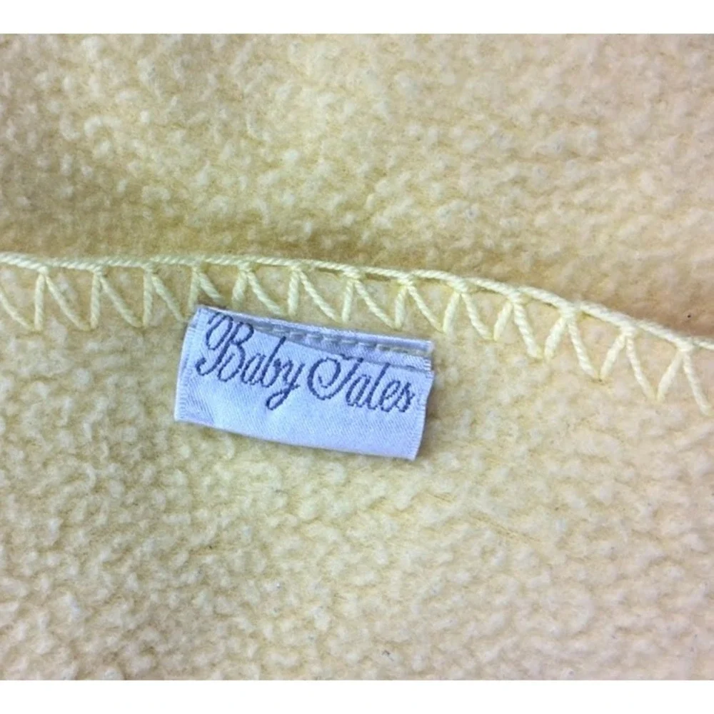 Baby Tales Yellow Fleece Duck Blanket 3D Wings‎ Unisex Htf Security Lovey EUC